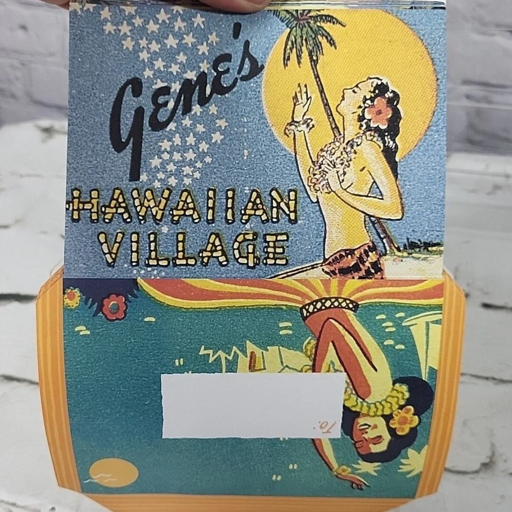 Vintage Fold & Mail Stationary Hula Honeys Polynesian Girls By Jim Heimann 2004